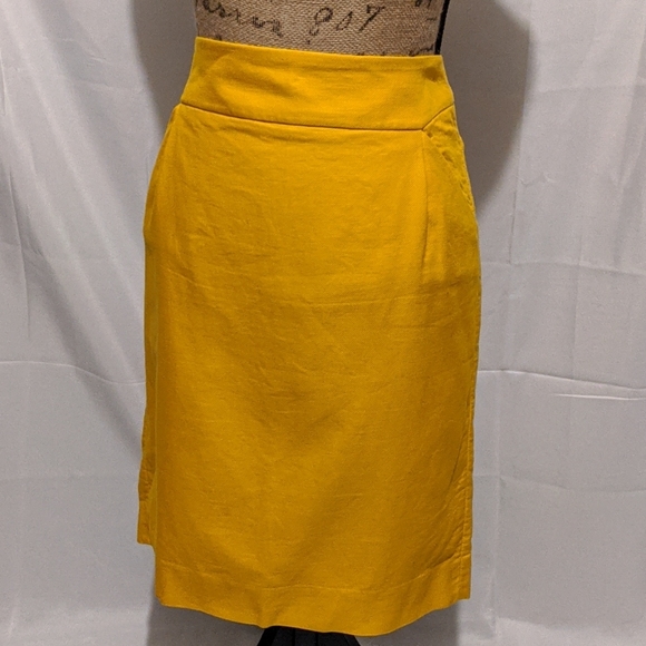 J. Crew Factory Dresses & Skirts - J. Crew Factory Yellow Pencil Skirt